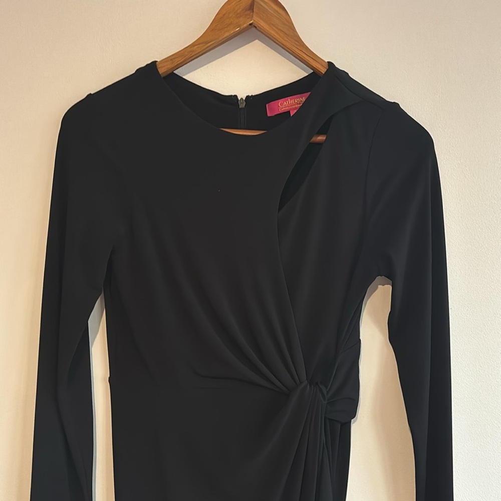 Elegant Black Long Sleeve Dress